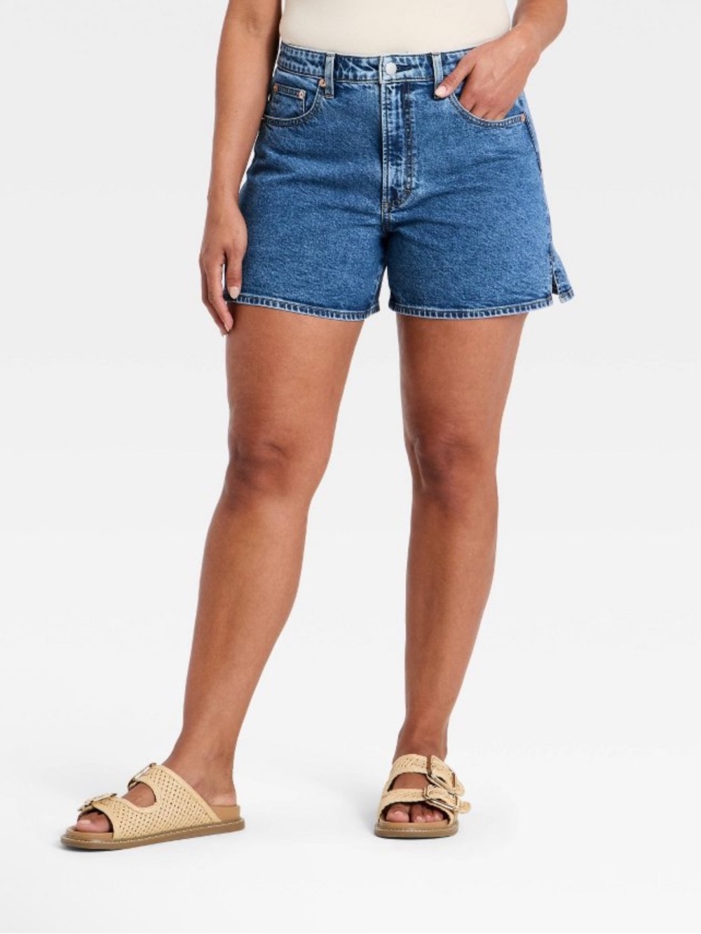 Universal Thread Mid-Rise Blue Denim Shorts